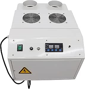 TECHTONGDA Commercial Ultrasonic Humidifier 9KG/h Mist Fog Cool Maker Portable for Large Room Greenhouse Facility Warehouse Up to 800-1600 Square Feet