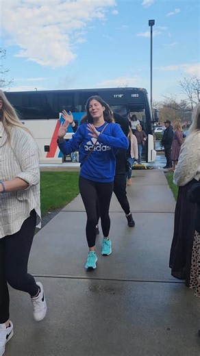 IT'S BUS TRIP DAY!!! FIRST STOP UPTOWN CONSIGNMENT, SO. WINDSOR. Our 54 shoppers dancing down the receiving line of greeters!! Ask us for info about future trips! 413.569.1368 | Designer Consignor