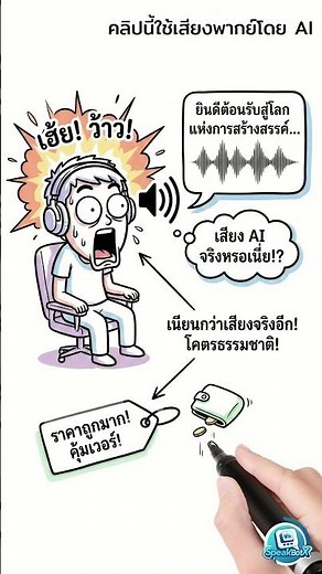 วิธีแปลงข้อความเป็นเสียง AI โคตรเนียน! พากย์เสียงจบคลิปใน 1 นาที (ไม่ต้องใช้ไมค์!)