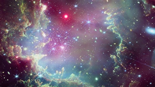 Star cluster resembles 'cosmic wreath' in Chandra X-ray telescope tour