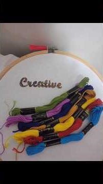 Letter hand embroidery design