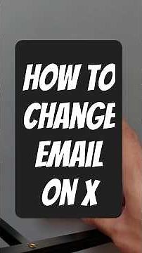 How to change Email on X