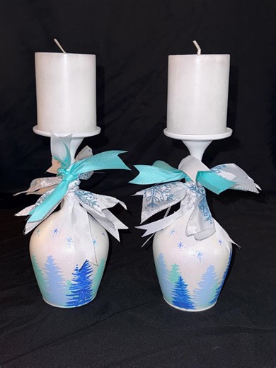 Winter Tree Candle Holders - Etsy