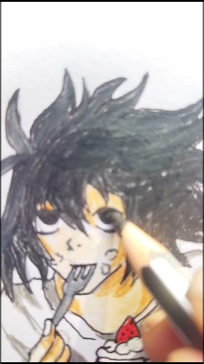 cute l from death note drawing #animestyle #art #animeeart