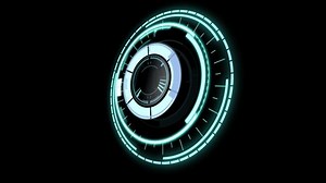Animation of scope scanning over rows of dots. digital interface and data processing concept digitally generated video.