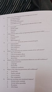 9. Which of the following does time management involve?a. deci... | Filo