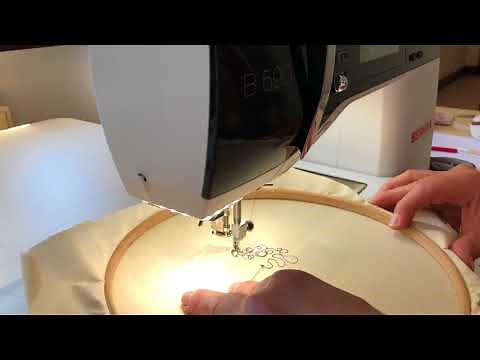 Free Machine Embroidery On My New BERNINA 590