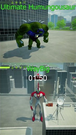 Ultimate Humungousaur vs WayBig🏁 Ben 10 Open World Galvan Game
