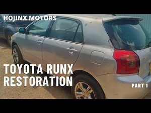 Toyota RunX restoration. Part 1