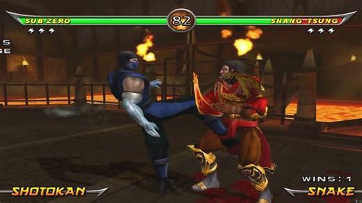 MK Armageddon match Sub-Zero vs. Shang Tsung