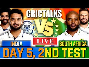 🔴 IND vs SA Live Match Today, DAY 5, 2ND TEST India v South Africa, Live Cricket Scores, Commentary