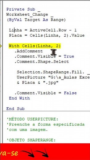 Inserir imagens automáticas como anotações em células com VBA (Planilha Excel com FOTOS).