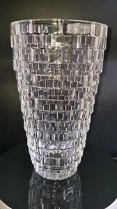Large Vintage Bohemian Crystal Vase  | eBay UK