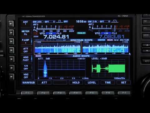Icom IC-7851 Audio Scope Operation
