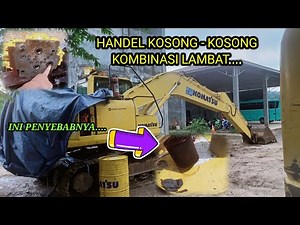 How to Fix Slow Combination and Empty Handle on Komatsu PC 200-8MO Excavator.
