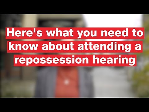 What you need to know about attending a repossession hearing | advice | Shelter