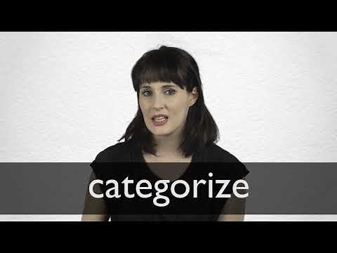 How to pronounce CATEGORIZE in British English