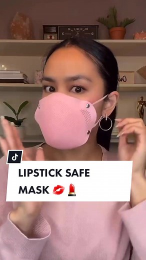 Wish your mask wouldn't smear your lipstick?💄Watch @aziacelestino testing the GATA mask #gatamask #mask #masks #maskup #makeup #lipstick