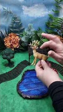 ASMR Diorama Wild Animal Scene Oddly Satisfying Miniature Display #asmr #minisatisfying