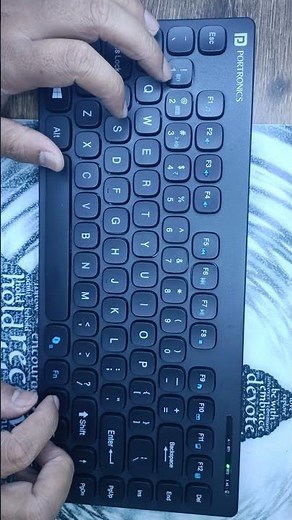 portronics bubble blutooth keyboard device connecting problem solved