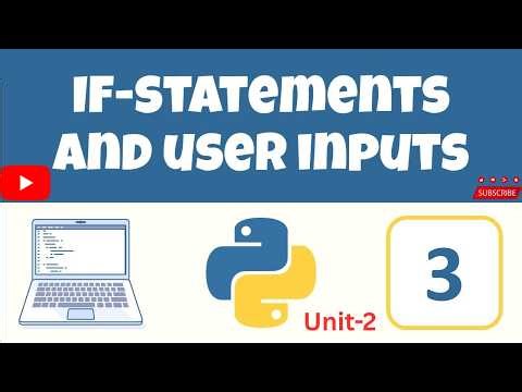 User input and If statement | Unit-2 | Python Programming #pythonprogramming #aktu