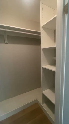 Small Walk-In Closet Organization: Custom System Walkthrough