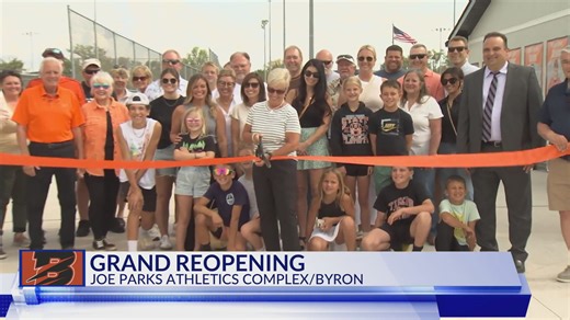 Byron residents hold grand reopening for the Joe Parks Athletic Complex