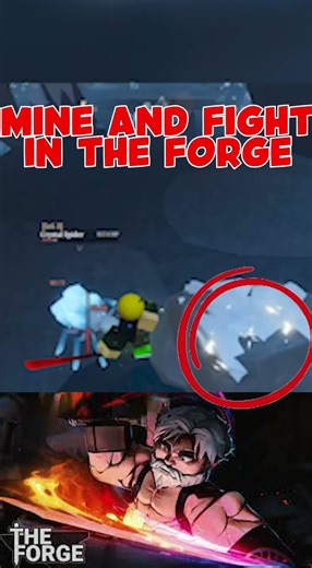How to MINE AND FIGHT at the SAME TIME in the Forge #roblox