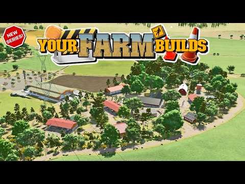 A HUGE, RURAL CANADIAN FARM YOU CAN DOWNLOAD NOW! - Your Farm Builds - Ep 4 - Farming Simulator 25