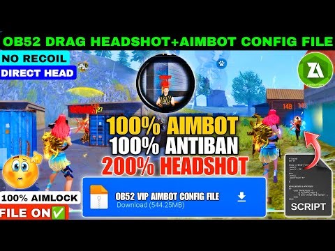 ⭕️OB52 | Auto headshot config file free fire aimbot + aimlock | Headshot config file free fire max