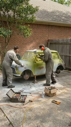 They found Mr.bean's mini cooper rotting for years…