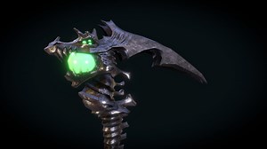 Dragon Scythe - 3D model by Magnaomega