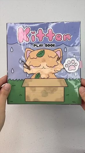 350K views · 5.6K reactions | Kitten Playbook Paper DIY #kawaiicraft #asmr #papercraft | HiHi Paperdiy | Facebook