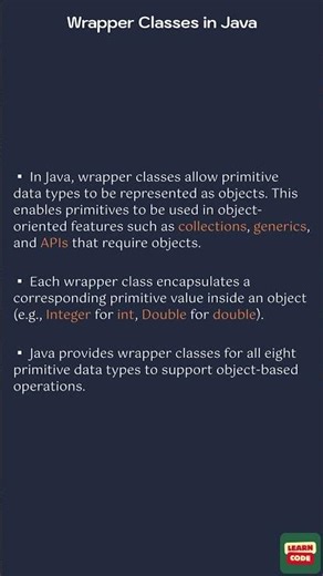Wrapper Classes in Java