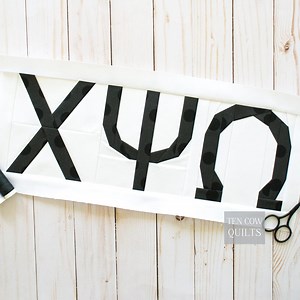 Greek Alphabet Quilt Patterns, 6-inch finished, Foundation Paper Pieced, FPP, PDF Download