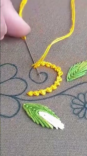 viral stitch 🪡♥️ #handbroidery #embroidery #borderline #ytviral #shorts