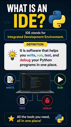What is a Python IDE? | VS Code vs PyCharm | Python for Beginners | #shorts #trending #viral