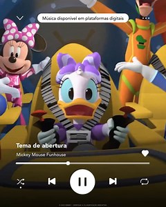 Saíram as novas músicas de Mickey Mouse Funhouse! ❤️🎶 Não perca! Pode colocar ▶️ na sua plataforma digital favorita ✨ | Disney Junior Brasil