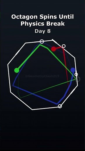 (DAY 8) Spinning Octagon vs. 3 Balls #simulation #adhd #satisfying