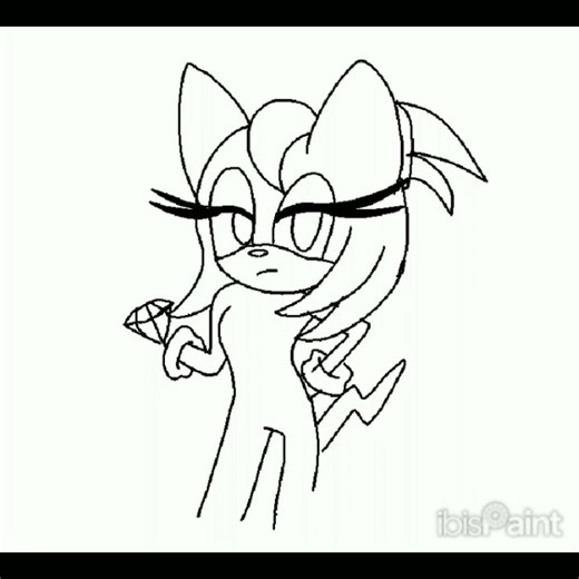 Merissa The Echidna-Bat (Speed Paint, Knuxouge Fankid)