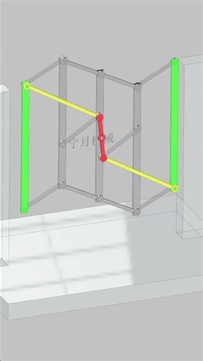 Folding door#mechanism #solidworks #3dprinting #machine