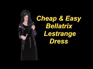 How to Make a Bellatrix Lestrange Costume Part 1 The Dress