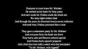 MR. WEBSTER Lyrics - MONKEES | eLyrics.net