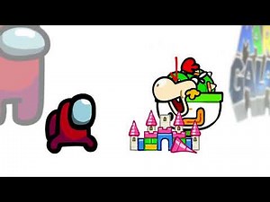 Mini Crewmate Kills The Super Mario Galaxy characters | Among Us