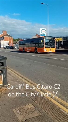 Cardiff Bus Citaro C2 operating on the 2 towards City Centre via Cardiff Bay #cardiffbus