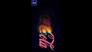 Particles logo & text animation using CC particle system II #oe303