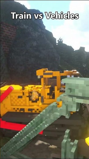 Train vs Vehicles 4 | Teardown Physics #shorts