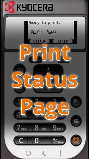 KYOCERA｜Print status page Tutorial｜Easy｜列印狀態頁教學｜English Sub｜ECOSYS PA5500x｜ PA6000x｜PA5000x｜PA4500x
