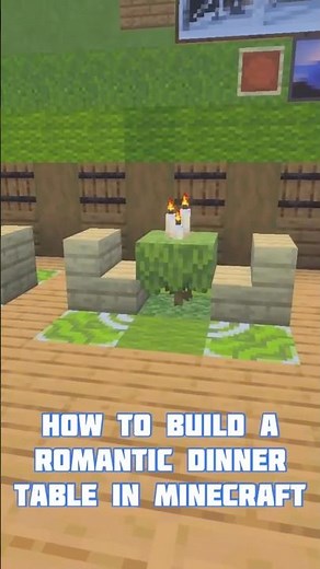 How To Build A Romantic Dinner Table In Minecraft🌹🕯️