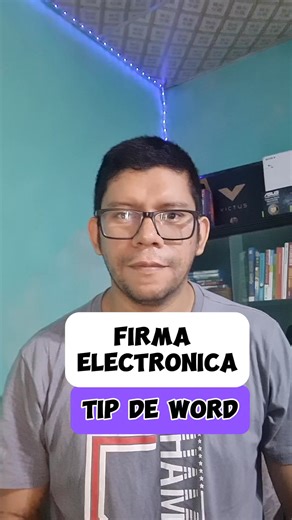 Firma electrónica #tips #excel #tutorial #exceltips #windows #word #apps #tecnologia | raymon_acuna